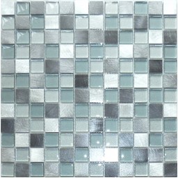 Milan silver mosaic 2.4x2.4cm