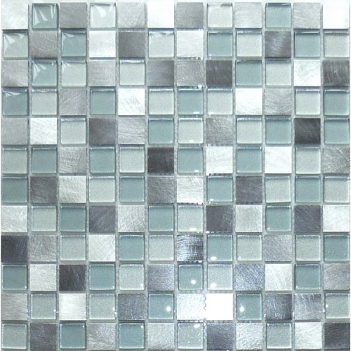 Milan silver mosaic 2.4x2.4cm