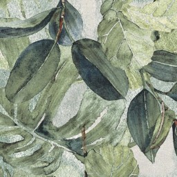 Eucalyptus green floral pattern